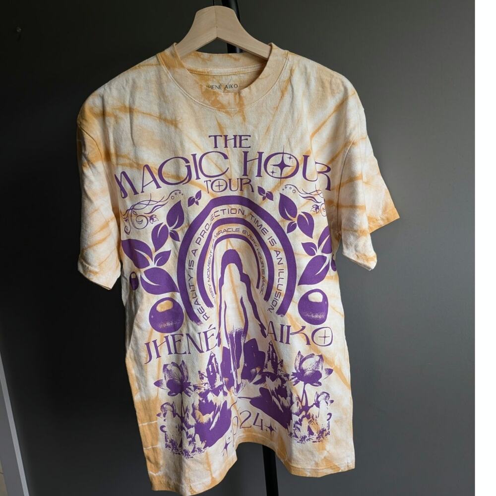Jhene Aiko Official Merch The Magic Hour Tour Tie Dye  Men’s Size Medium NWOT